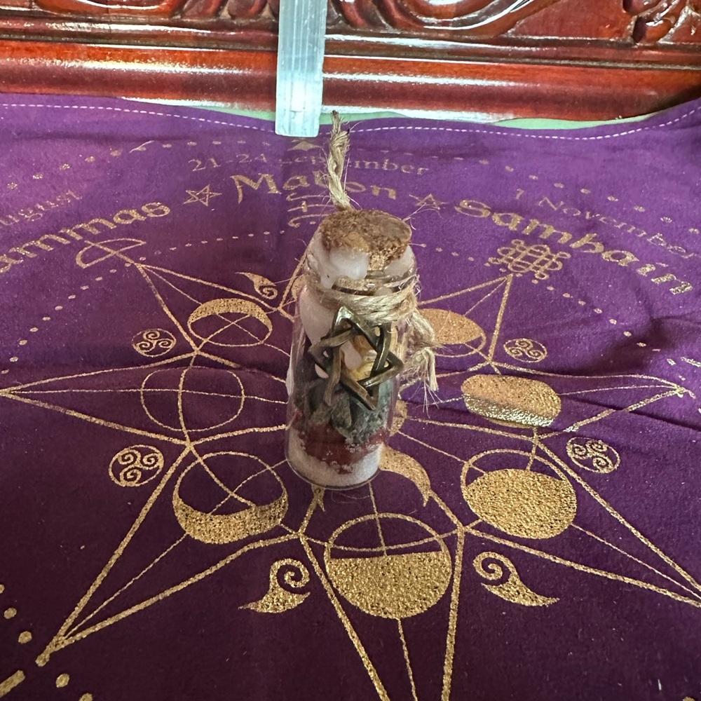 Decorative Glass Jar with Star Charm
